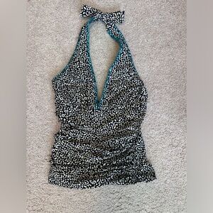 La Blanca Black/White Tankini Top - 4